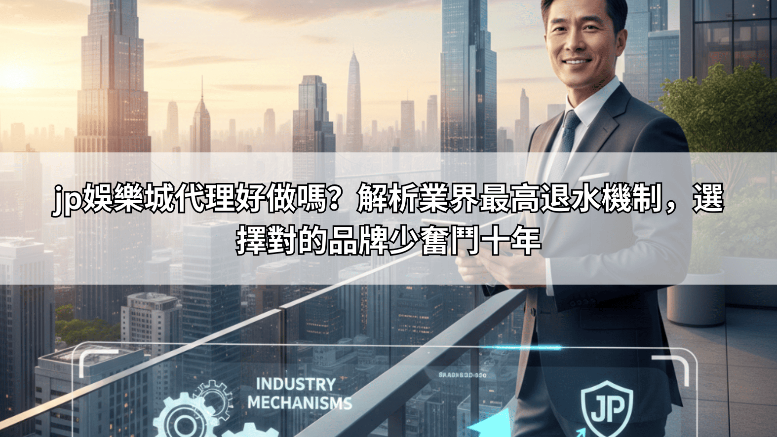jp娛樂城代理好做嗎？解析業界最高退水機制，選擇對的品牌少奮鬥十年